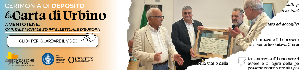 Video della Cerimonia di deposito della Carta di Urbino il 6 settembre 2023 a Ventotene